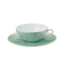 Raynaud Paradis tea cup and saucer, turquoise