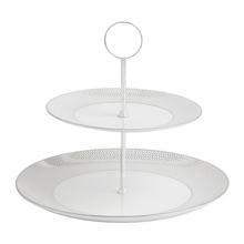 Wedgwood Gio Platinum two tier cake stand