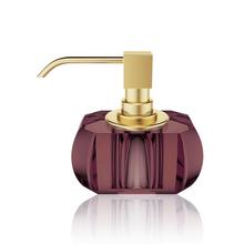 Decor Walther Crystal soap dispenser, burgundy/gold matt