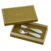 Christofle Ice blue Talisman child's cutlery set (2 pieces)