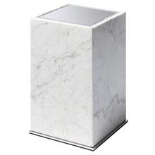 Giobagnara Positano bathroom bin, chrome & Arabescato