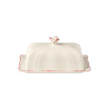Gien Filets Corail butter dish