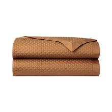 Yves Delorme Adagio bed throws, camel