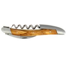Forge de Laguiole Olive wood sommelier knife, satin finish