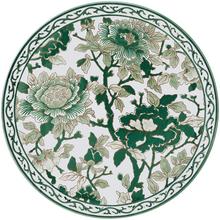 Gien Pivoines Vertes cake platter