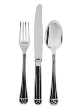 Christofle Besteck Talisman, versilbert, schwarz