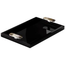 Arcahorn Berro lacquered tray, black