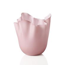 Venini Fazzoletti Opalino vases, amethyst sabbiato