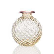 Venini Monofiori Balloton vases, straw yellow