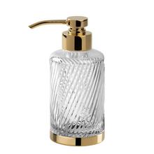 Cristal et Bronze Seifenspender Infini, h 17 cm, gold