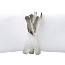 L'Objet Serviettenringe Three-Ring, 4er-Set, platin