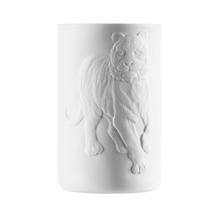 Fürstenberg Touché Becher groß, Relief Tiger