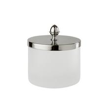 Cristal et Bronze Satin jar, large, chrom