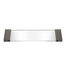 Decor Walther Pure tray, clear glass & dark metal matt