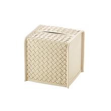Riviere Milano tissue-box cover, square, ivory