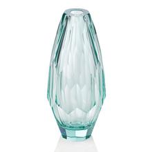 Moser Cubism vase, beryl