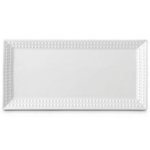 L'Objet Perlée White Platte rechteckig