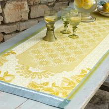 Le Jacquard Francais Jardin d'Orient table linen, yellow