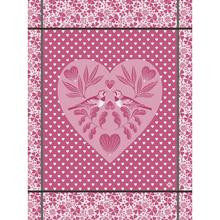 Le Jacquard Francais Amour tea towel, pink