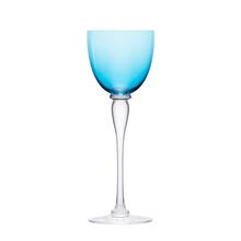 Saint-Louis Amadeus hock glass, sky blue