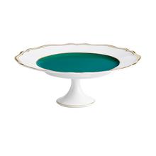 Raynaud Mazurka Turquoise petits fours stand, medium