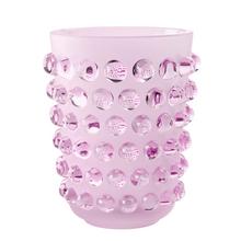 Lalique Mossi vase, h 21 cm, pink