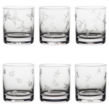 Artel Bug set of 6 double old fashioned tumblers, 6 patterns