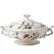 Gien Oiseaux de Paradis Servierschüssel mit Deckel