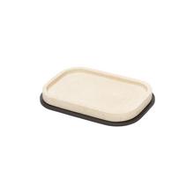 Giobagnara Polo tray, bronze & travertine, rectangular, small