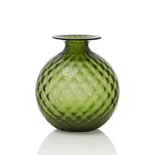 Venini Vase Monofiori Balloton, H 16,5 cm, apfelgrün