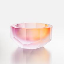 Moser Aura bowl, carnelian/rose/amethyst