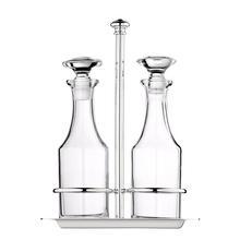 Christofle Albi vinegar & oil cruet stand