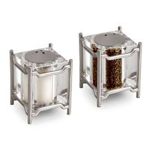 L'Objet Han salt and pepper shakers, platinum