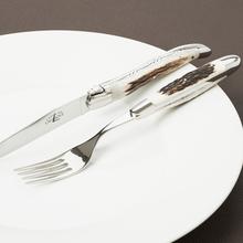 Forge de Laguiole Stag Horn cutlery, high-polished finish