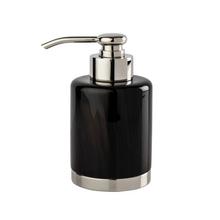 Cristal et Bronze Seifenspender Obsidienne, Chrom