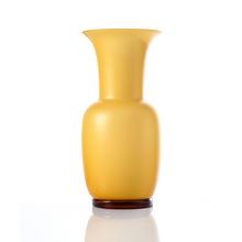 Venini Opalino vases, ambra sabbiato