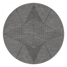 Le Jacquard Francais Club Etoile round placemat, light grey (Ré)