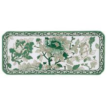 Gien Pivoines Vertes rectangular cake platter