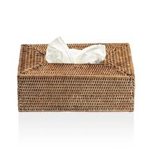 Decor Walther Basket tissue box cover, dark rattan