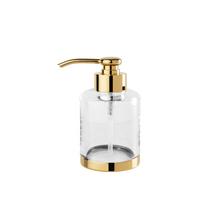 Cristal et Bronze Seifenspender Cristallin, h 13,5 cm, gold