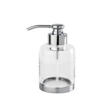 Cristal et Bronze Seifenspender Cristallin, h 13,5 cm, Chrom