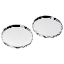 Christofle K+T glass coasters, set of 2