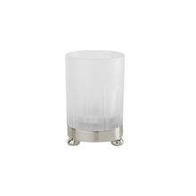 Cristal et Bronze Zahnputzbecher Satin, Chrom
