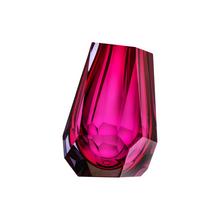 Moser Vase Pear, H 20 cm, alexandrit/rose