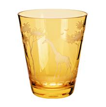 Theresienthal Becher Kilimandscharo orange, Schliff Giraffe
