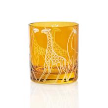 Artel Whiskeybecher Safari, groß, bernstein, Giraffe