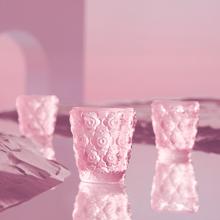 Lalique Anemones votive, pink