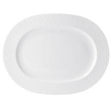 Bernardaud Ecume Weiß Platte oval, groß
