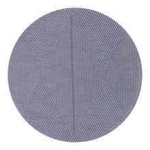 Le Jacquard Francais Club Losanges round placemat, blue (Denim)