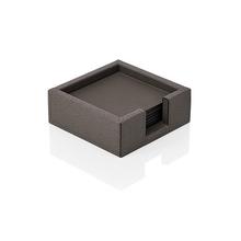 Giobagnara Quadratische Glasuntersetzer Tao, smoke, 6er-Set
